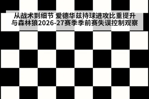 从战术到细节 爱德华兹持球进攻比重提升与森林狼2026-27赛季季前赛失误控制观察